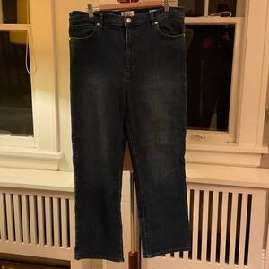 Frame Denim Women's Straight Leg Jeans in Dark Blue